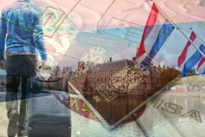 TheHagueParliamentBuildingInTheCityCenterWithSky