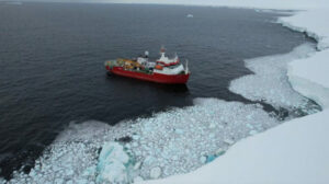 FILE-PHOTO-Italian-ice-breaker-vessel-Laura-Bassi-carrying-scientists-researching-in-the-Antarctic-sails-near-the-Bay-of-Wales