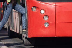 PublicTransportationBusInUrbanSurroundings