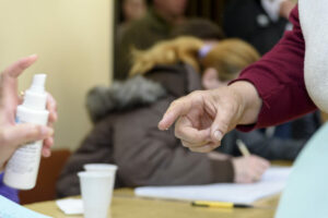 SprayingFingersDuringTheElectionsInSerbia