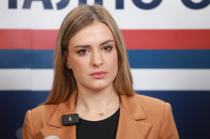 In-the-premises-of-the-Zavetnici-party-a-media-conference-was-held-between-Zavetnik-president-Milica-Djurdjevic-Stamenkovski-and-Dveri-movement-president-Bosko-Obradovic.U-prostorijama-stranke-Zavetnici-odrzana-je-konferencija-za-medije-predsednice-Zavetnika-Milice-Djurdjevic-Stamenkovski-i-predsednika-pokreta-Dveri-Boska-Obradovica