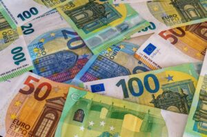 ConceptBackgroundOfColorfulEuroCashBanknotesCloseUp