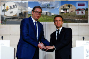 French-President-Macron-receives-Serbian-President-Vucic-in-Paris