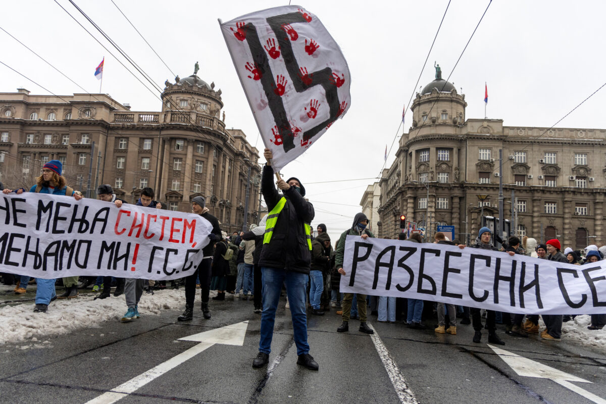 Serbian-students-protest-over-Novi-Sad-railway-station-disaster-in-Belgrade