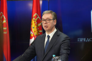 Media statements by the President of the Republic of Srpska Milorad Dodik and the President of the Republic of Serbia Aleksandar Vucic.Izjave za medije predsednika Republike Srpske Milorada Dodika i predsednika Republike Srbije Aleksandra Vucica.