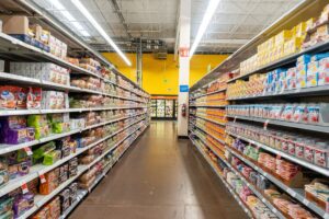 Walmart,Store,,Super,Market,Aisles,,Shopping,Cart,,Chedraui,,Comercial,Mexicana,