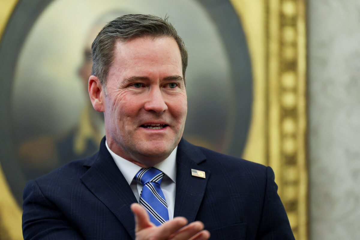 U.S. President Donald Trump delivers remarks in the Oval Office of the White House in Washington