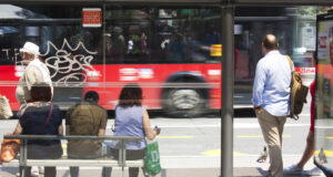 Belgrade,,Serbia,-,June,19,,2016:,People,Waiting,On,Bus