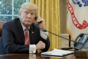 US President Donald J. Trump makes a phone call to  Prime Minister of Ireland to Leo Varadkar