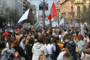 Udruzeni roditelji Srbije protest