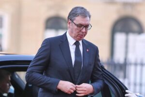 Kopenhagen, Dänemark, 01.10.2025: Schloss Amalienborg: Abendessen für Vertreter Europäische Politische Gemeinschaft (EPG