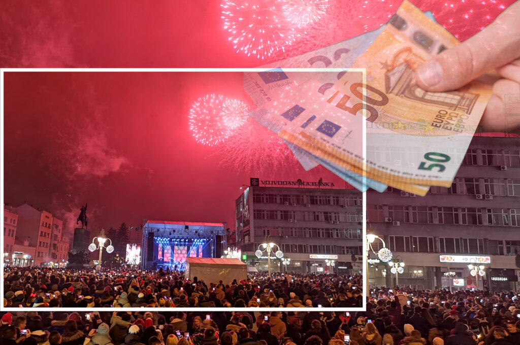 Nis,,Serbia,1.1.2019.,/,Fireworks,In,New,Year's,Eve,Above