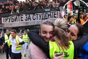 Serbian university students start ultramarathon to Brussels